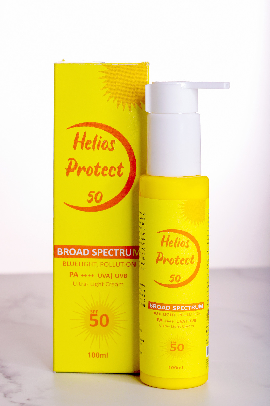 Helios Protect Sunscreen With SPF 50+ niacinamide & vitamin E (100 ml)
